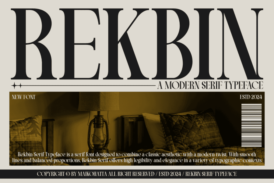 Font Ashwin Rjk REKBIN Font · 1001 Fonts
