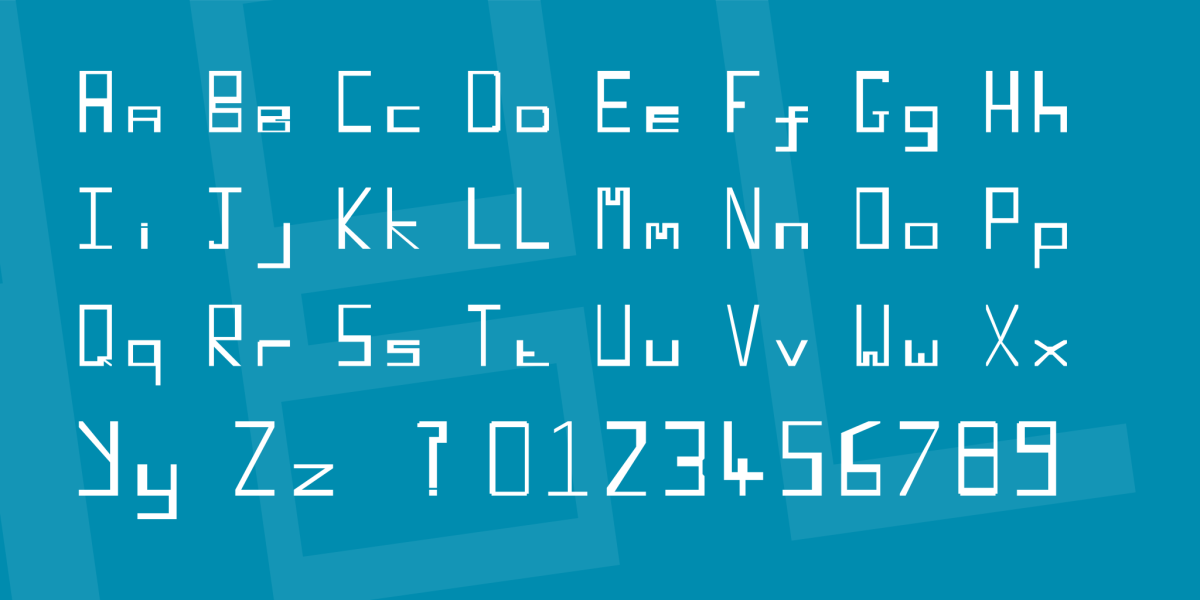 Retro Blocky Font · 1001 Fonts