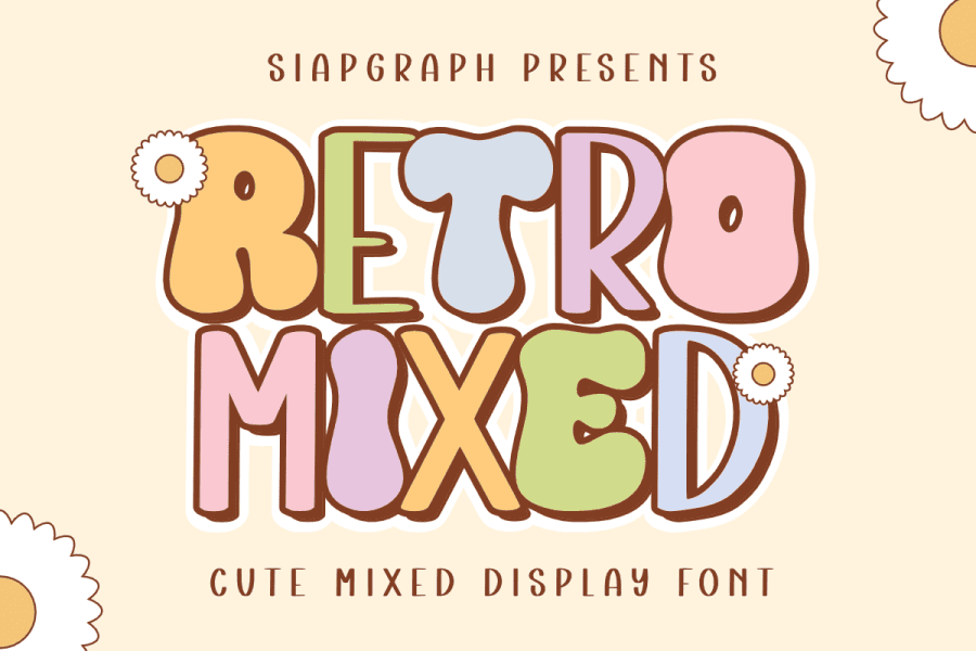 1 Free Mixed, Nostalgic Font · 1001 Fonts