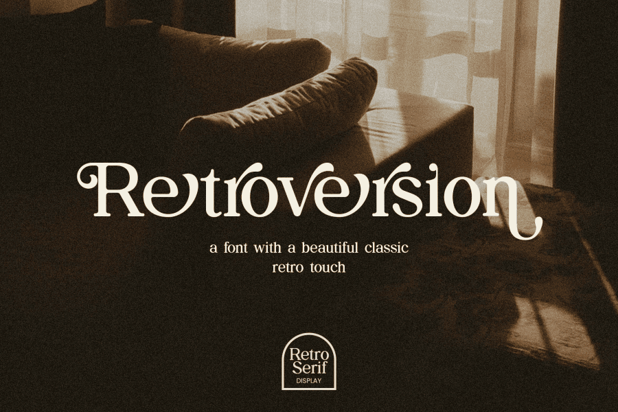 Retroversion Font Family · 1001 Fonts