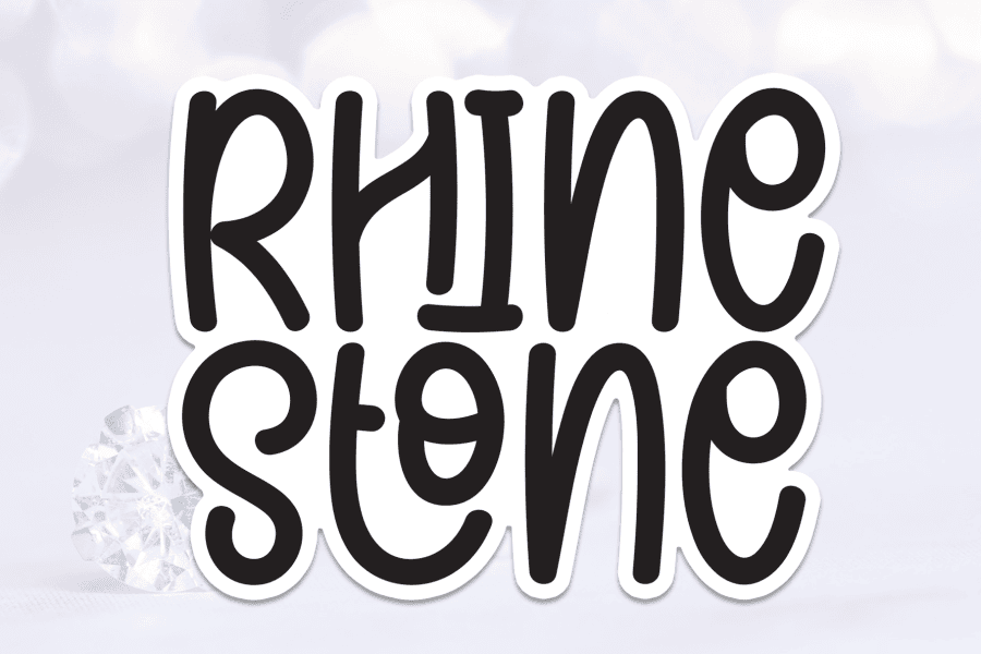 November Rhinestone Font Rhine Stone Font · 1001 Fonts