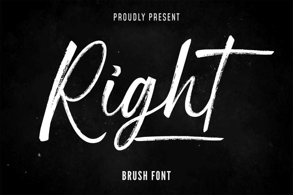 Right Font · 1001 Fonts