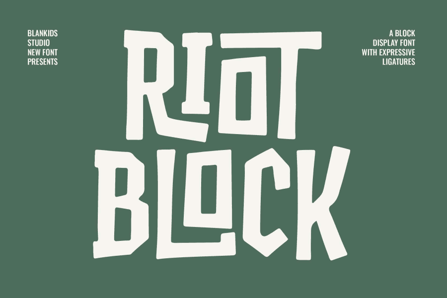 London Riots Font Riot block Font · 1001 Fonts