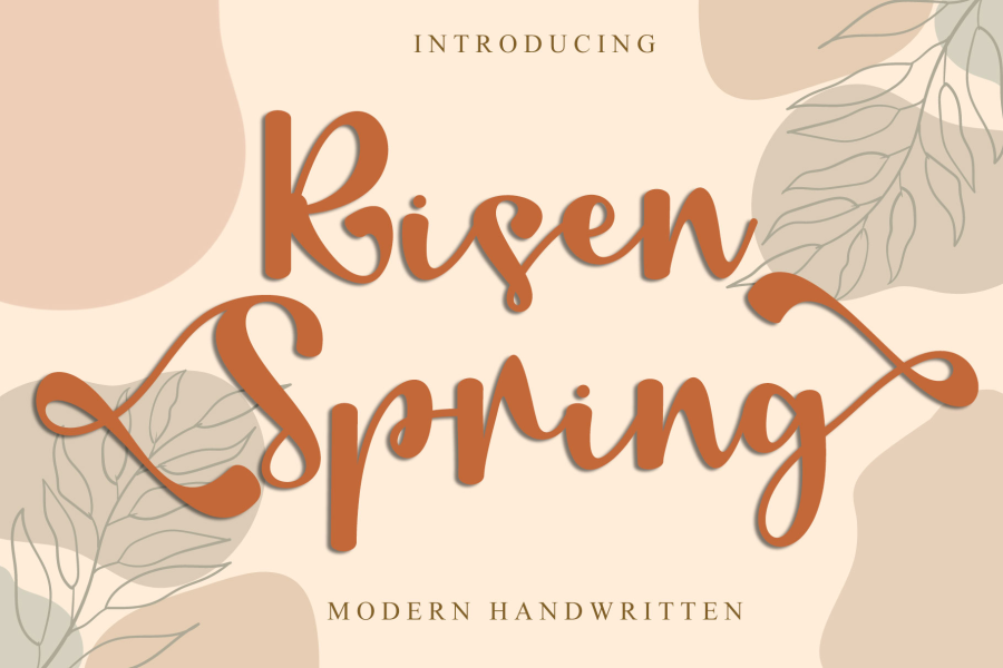 Spring In Ransom Font Risen Spring - PERSONAL USE Font Family · 1001 Fonts