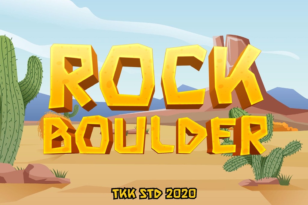 Rock Boulder illustration 2