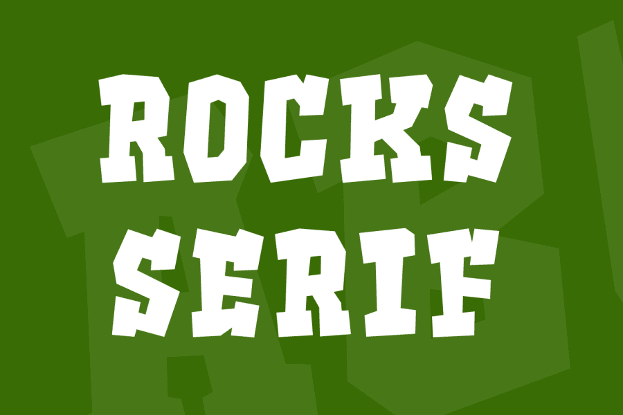 Rocks Serif Font · 1001 Fonts