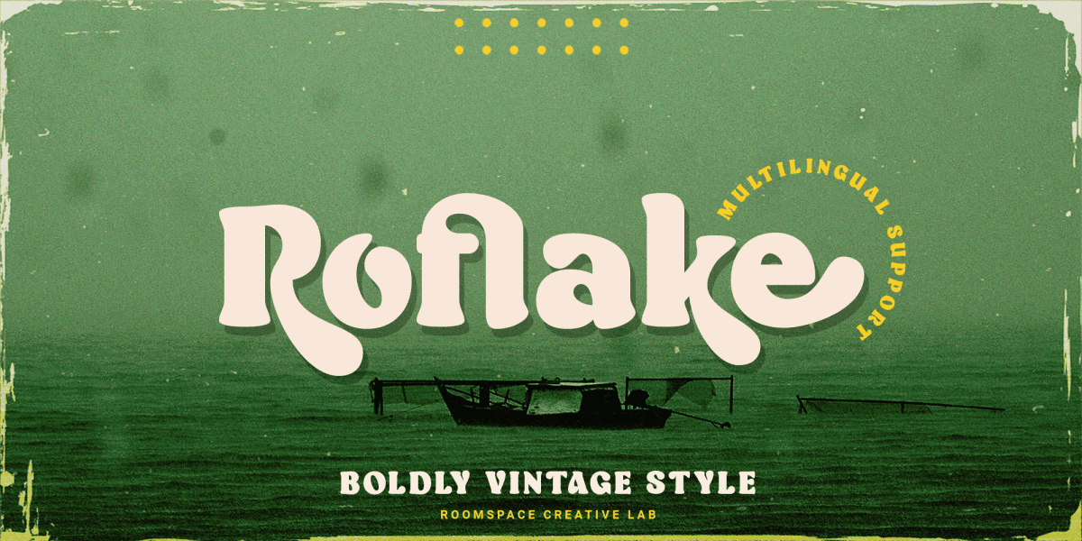 Roflake Font Family · 1001 Fonts