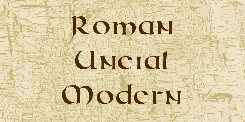 Roman Uncial Modern illustration 1