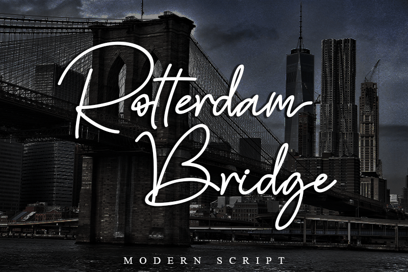 Rotterdam Bridge illustration 1