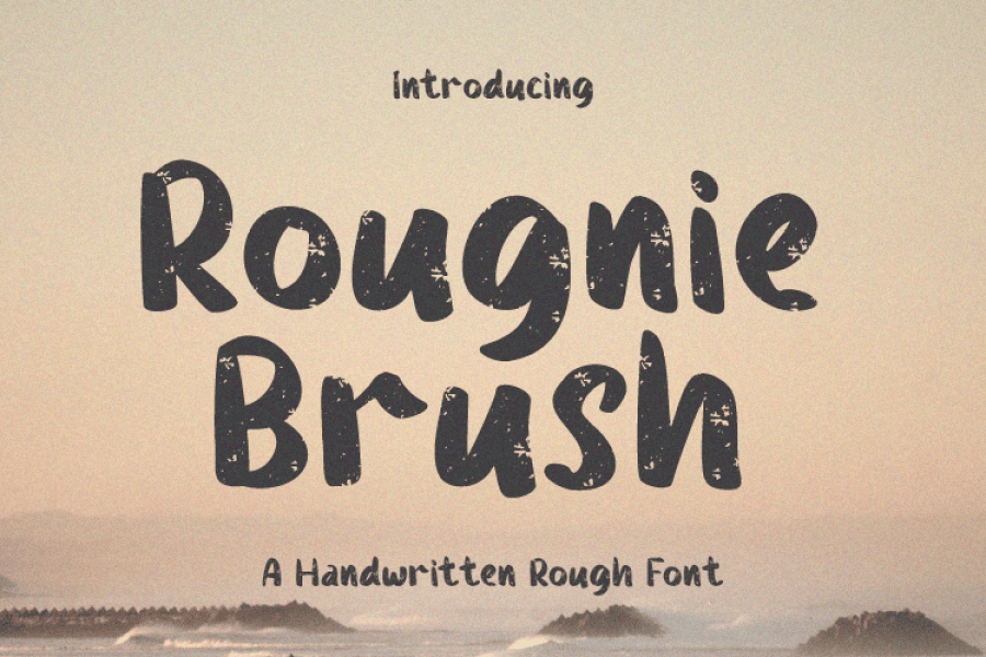 Rougnie Brush Font · 1001 Fonts