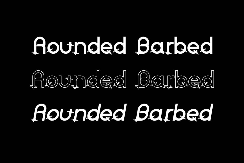 Rounded Barbed Demo illustration 3