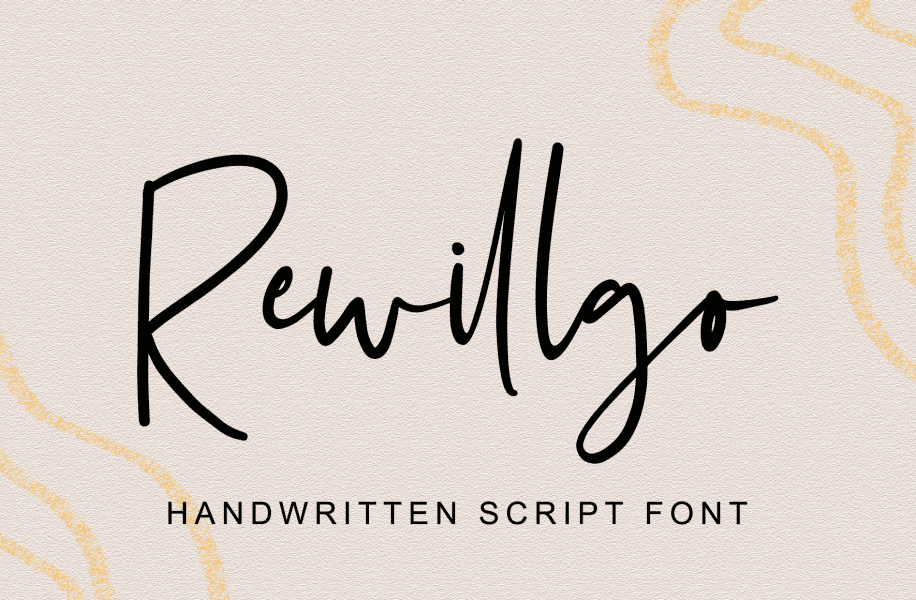 Large Fancy Script Letters Rowillgo Font · 1001 Fonts