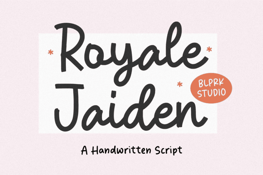 Royale Jaiden Font · 1001 Fonts