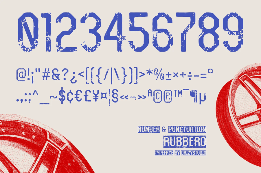 Rubbero Font · 1001 Fonts