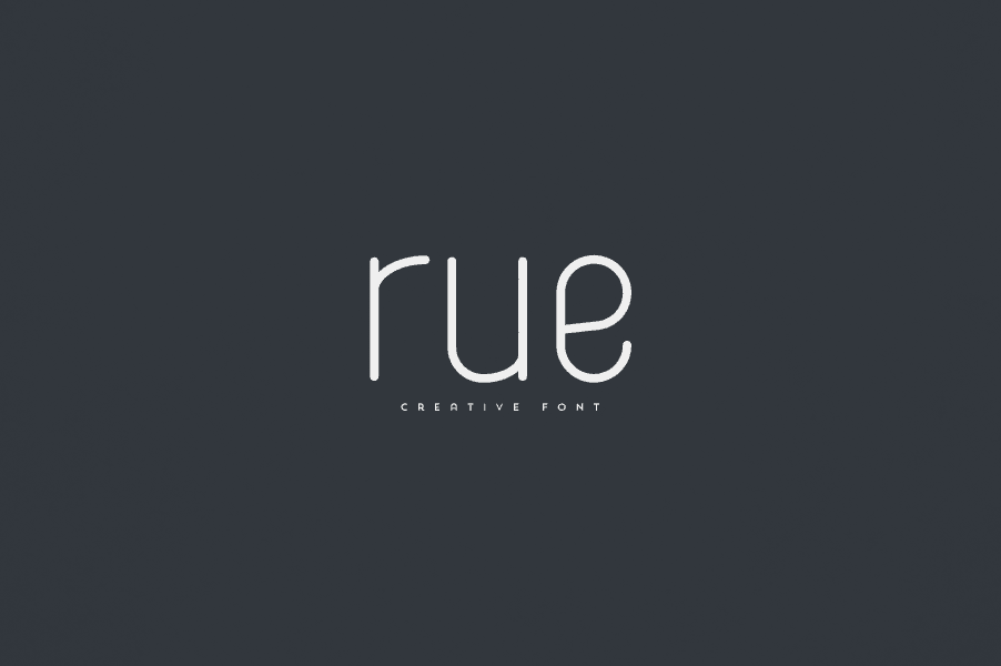 Rue Font · 1001 Fonts