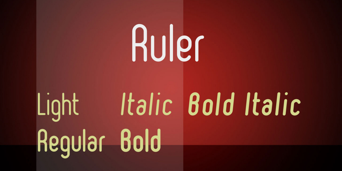 Ruler Font Family · 1001 Fonts