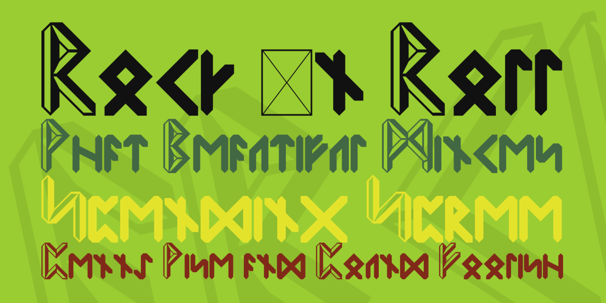 rune script Font · 1001 Fonts