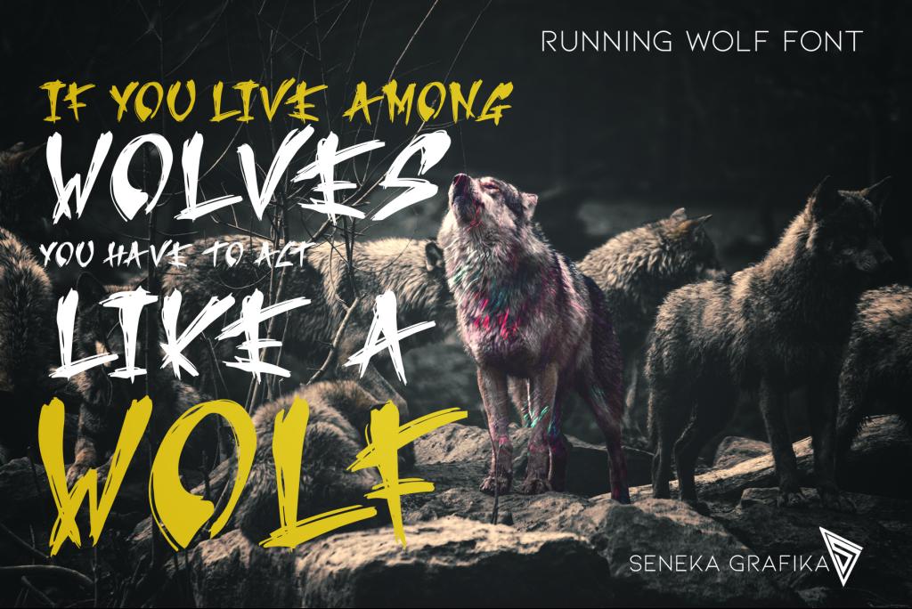 Running Wolf illustration 5