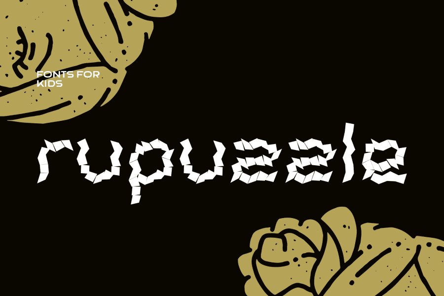 Cute Display Lettering Rupuzzle Trial Font · 1001 Fonts