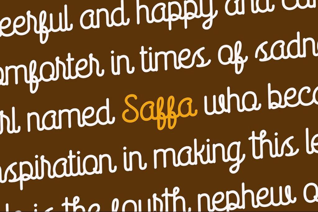 Saffa Script illustration 5