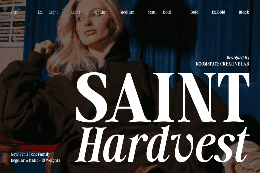 Saint Hardvest-Demo Font Family · 1001 Fonts