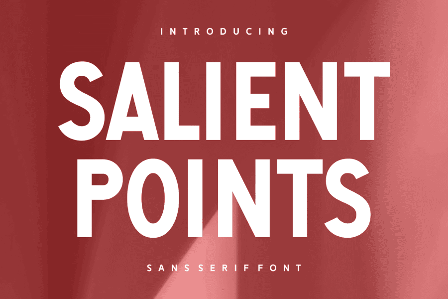 Two Point Font Salient Points Font · 1001 Fonts