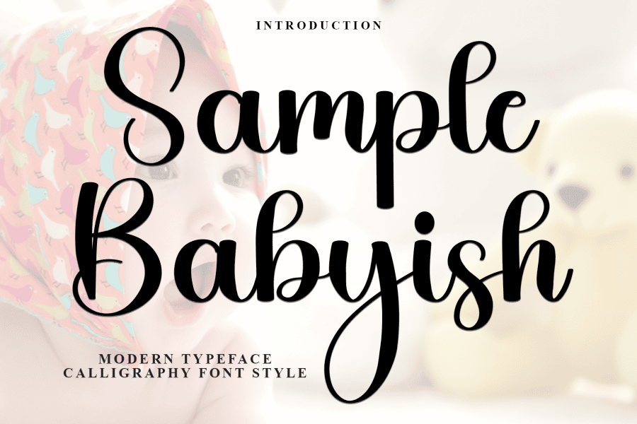 Sample Babyish Font · 1001 Fonts