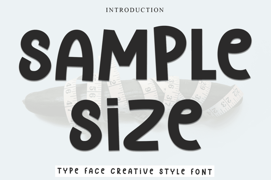 Sample Size Font · 1001 Fonts