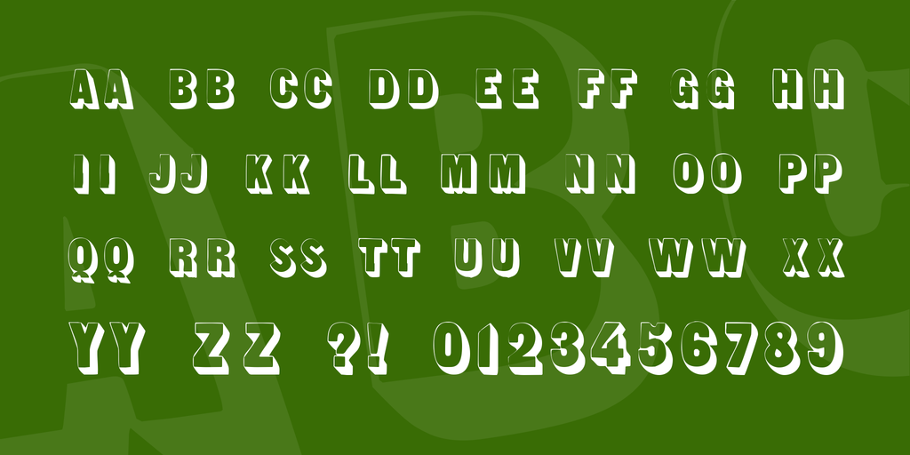 Sans Serif Shaded illustration 2
