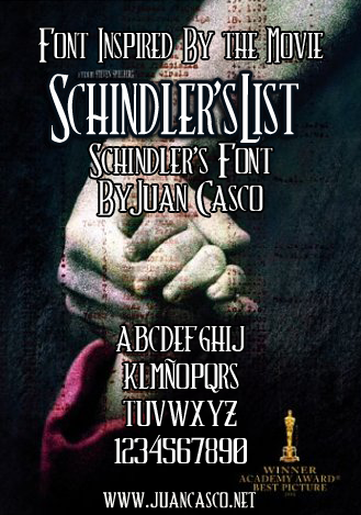 Schindler’s Font illustration 1