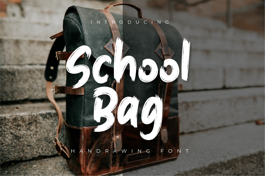 Bag Cursive Scholl Bag Font · 1001 Fonts