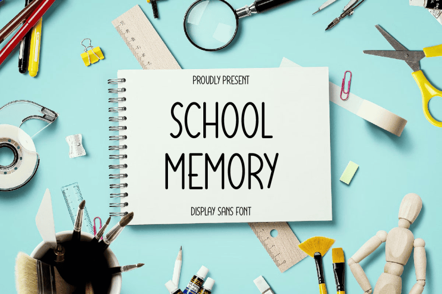 School Memory Font · 1001 Fonts