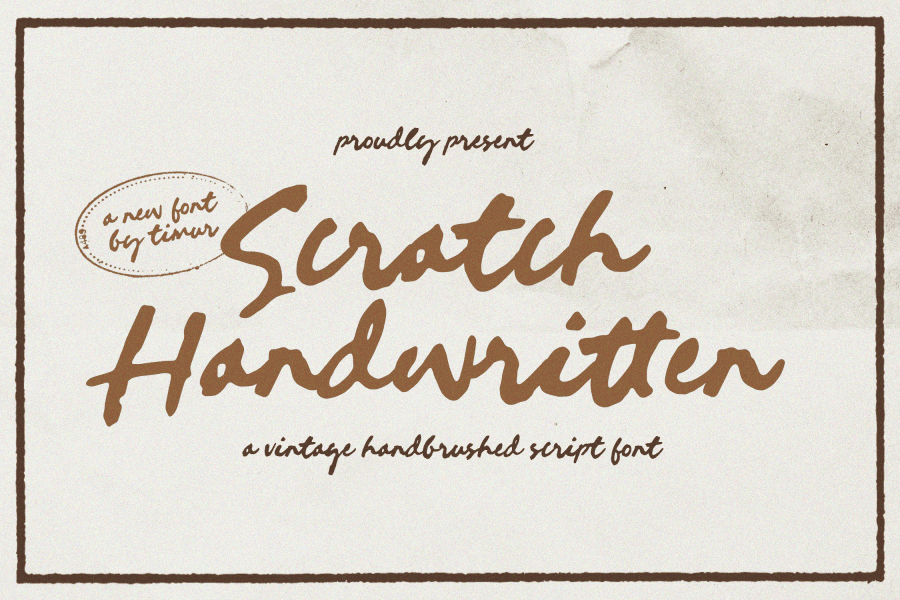 Scratch Handwritten Font · 1001 Fonts