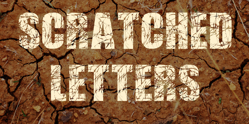 Scratched Letters illustration 1