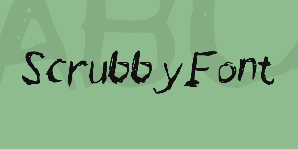 ScrubbyFont Font · 1001 Fonts