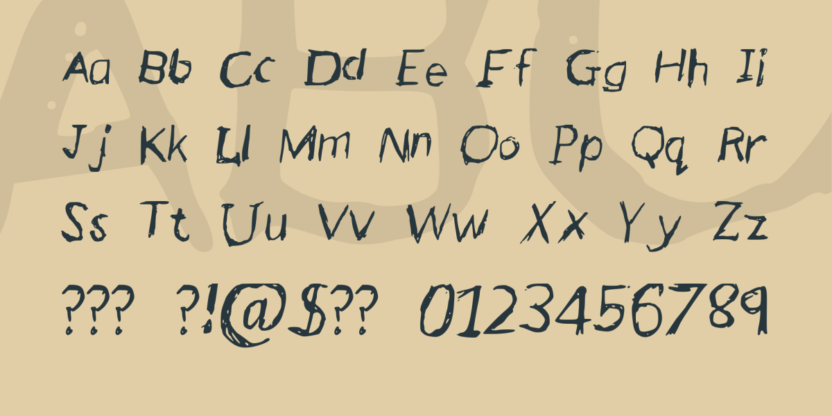 ScrubbyFont Font · 1001 Fonts