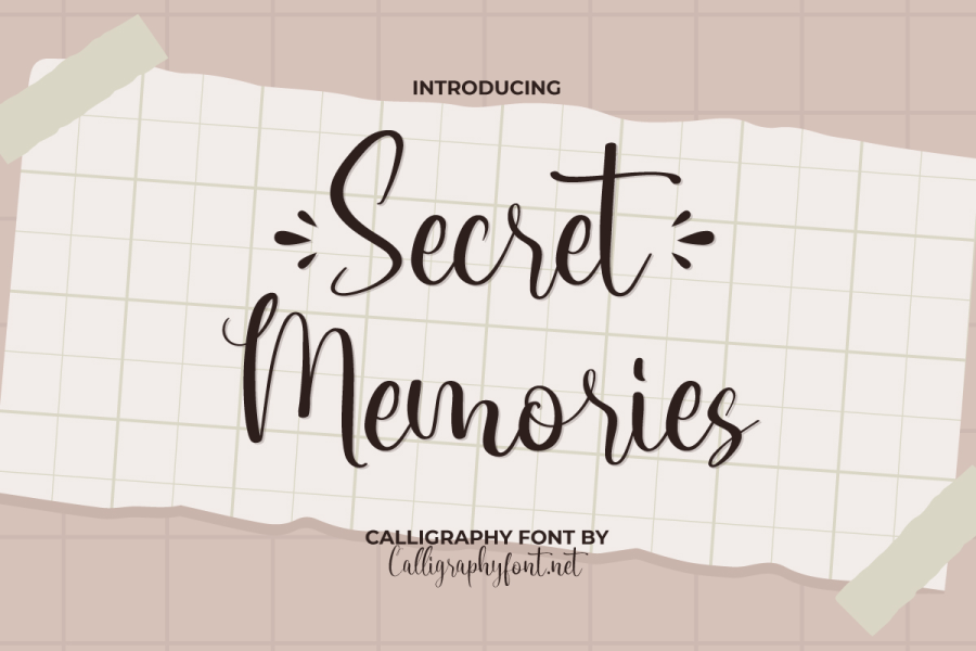 Secret Memories Demo Font · 1001 Fonts