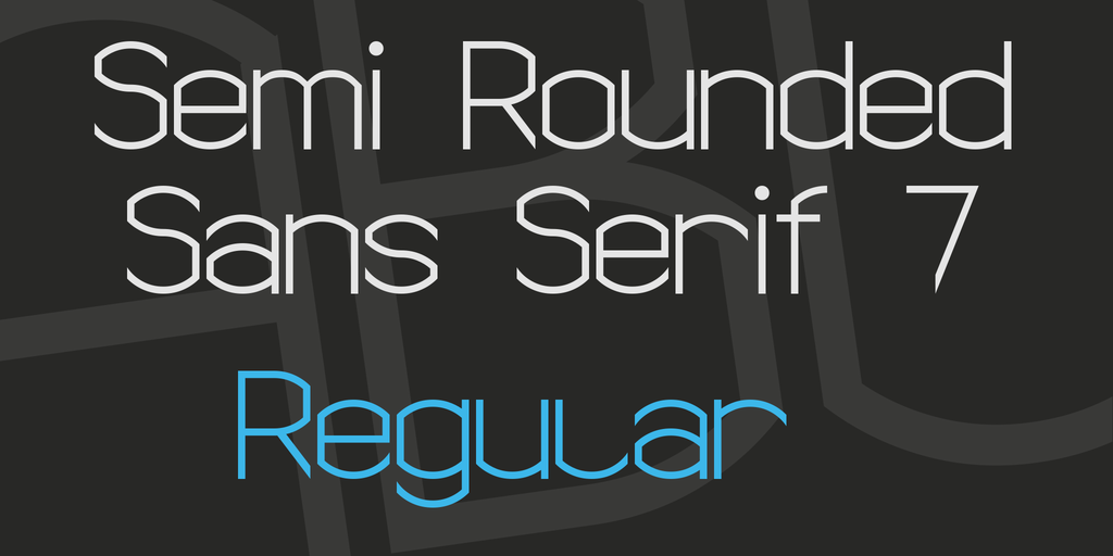 Semi Rounded Sans Serif 7 illustration 5