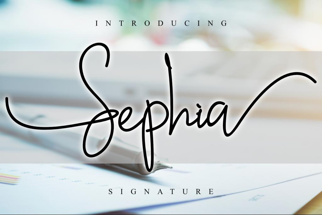 Sephia Signature illustration 3
