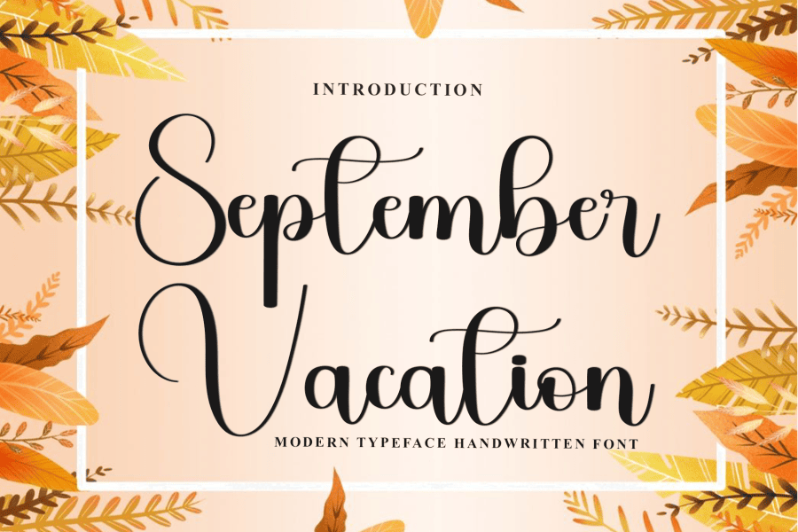 September Daily Font · 1001 Fonts