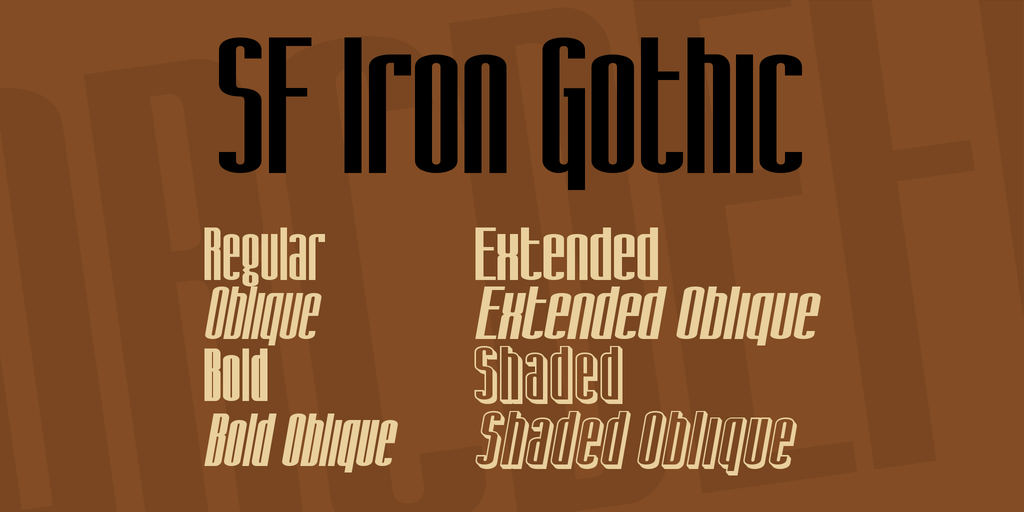 SF Iron Gothic illustration 2