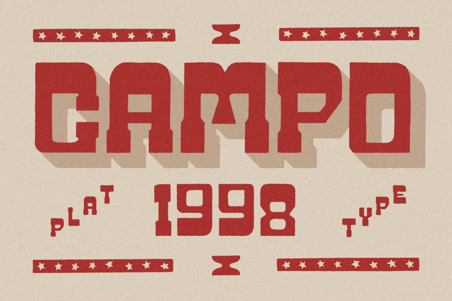 Cute Display Lettering SFC Campo 1998 Font · 1001 Fonts