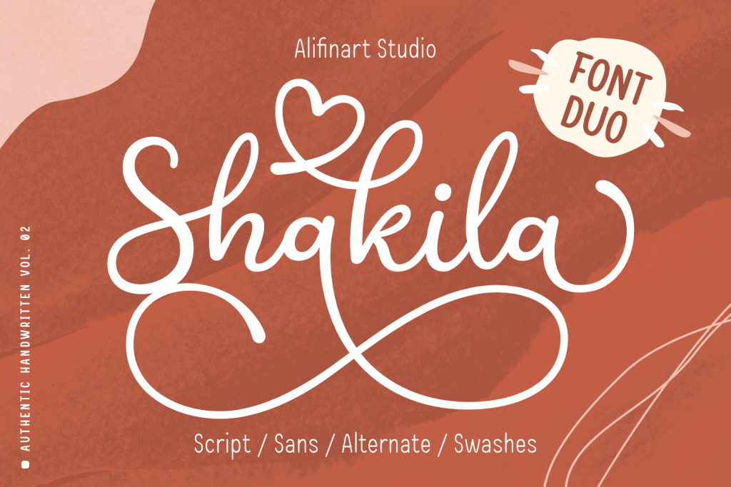 Shakila Script illustration 2