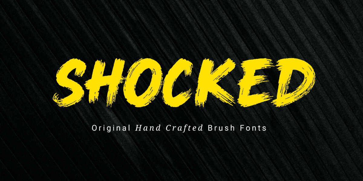 Cute Display Lettering Shocked Font · 1001 Fonts