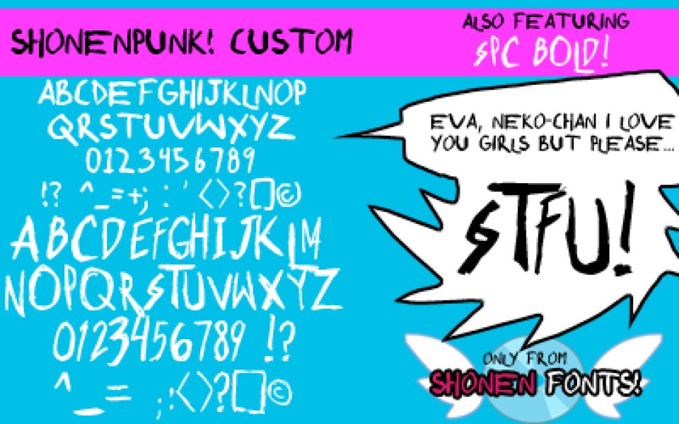 Shonen Punk! Font Family · 1001 Fonts