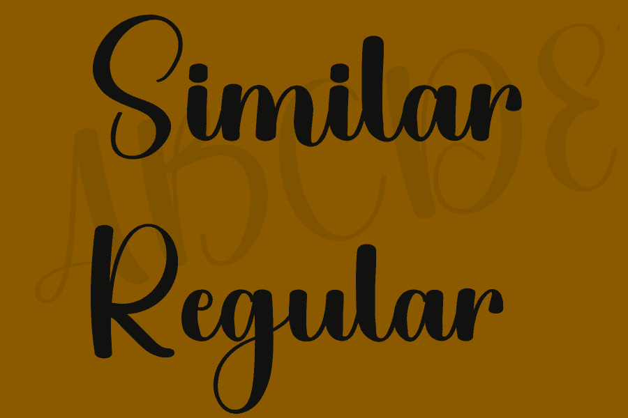 Spl28 Script Similar Font Similar Font · 1001 Fonts