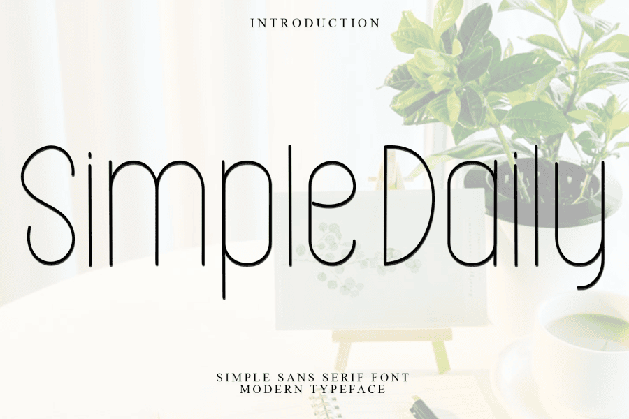 Simple Daily Font · 1001 Fonts