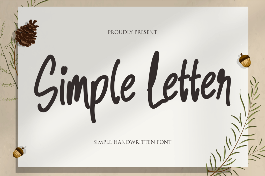 Simple Letter illustration 2