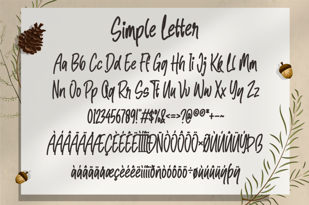 Simple Letter illustration 5