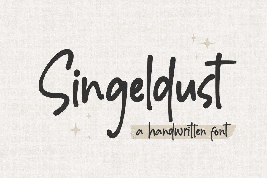 Singeldust Font · 1001 Fonts